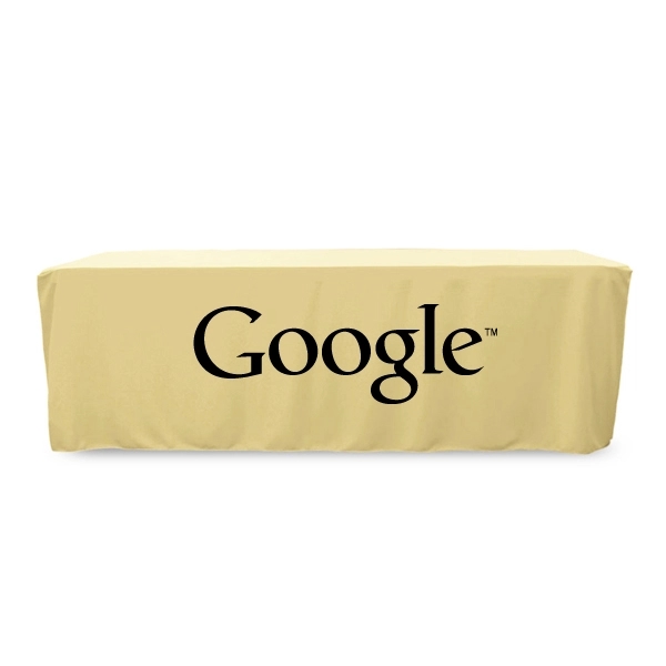 8 ft. Fitted PolyKnit™ Table Cover (One Color Logo) - 8 ft. Fitted PolyKnit™ Table Cover (One Color Logo) - Image 10 of 30