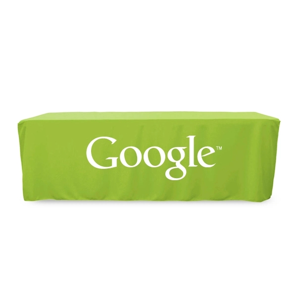 8 ft. Fitted PolyKnit™ Table Cover (One Color Logo) - 8 ft. Fitted PolyKnit™ Table Cover (One Color Logo) - Image 12 of 30