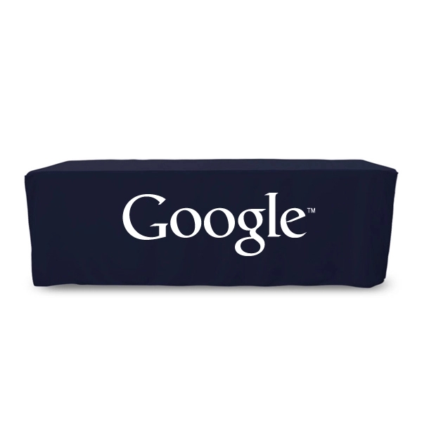 8 ft. Fitted PolyKnit™ Table Cover (One Color Logo) - 8 ft. Fitted PolyKnit™ Table Cover (One Color Logo) - Image 15 of 30