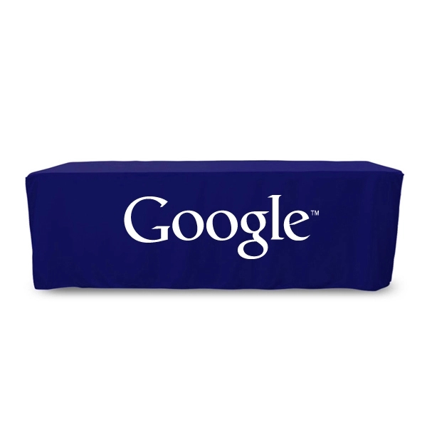 8 ft. Fitted PolyKnit™ Table Cover (One Color Logo) - 8 ft. Fitted PolyKnit™ Table Cover (One Color Logo) - Image 16 of 30