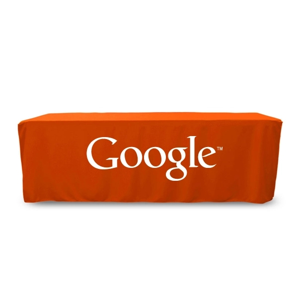 8 ft. Fitted PolyKnit™ Table Cover (One Color Logo) - 8 ft. Fitted PolyKnit™ Table Cover (One Color Logo) - Image 17 of 30