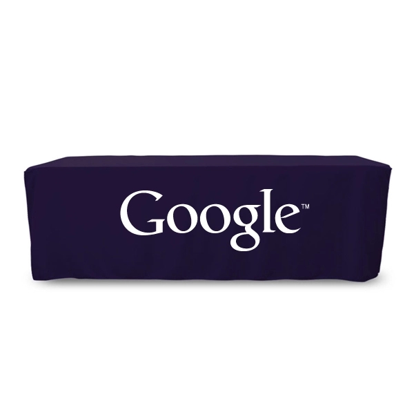 8 ft. Fitted PolyKnit™ Table Cover (One Color Logo) - 8 ft. Fitted PolyKnit™ Table Cover (One Color Logo) - Image 18 of 30
