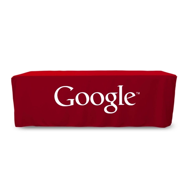 8 ft. Fitted PolyKnit™ Table Cover (One Color Logo) - 8 ft. Fitted PolyKnit™ Table Cover (One Color Logo) - Image 19 of 30