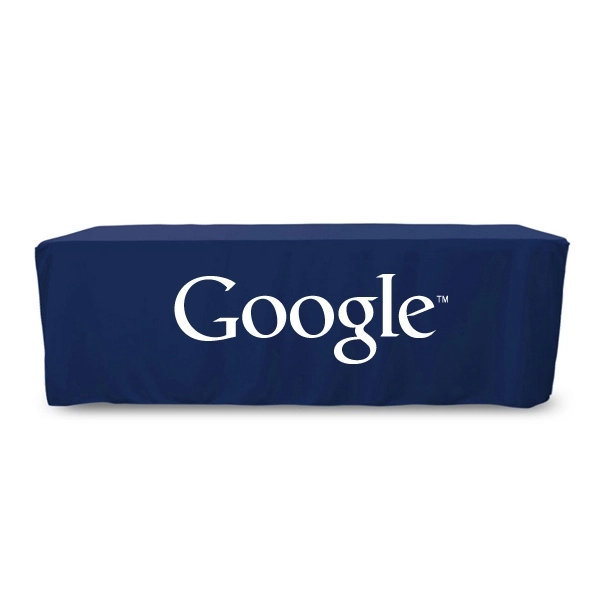 8 ft. Fitted PolyKnit™ Table Cover (One Color Logo) - 8 ft. Fitted PolyKnit™ Table Cover (One Color Logo) - Image 20 of 30