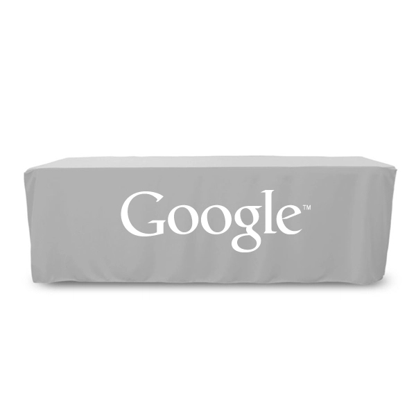8 ft. Fitted PolyKnit™ Table Cover (One Color Logo) - 8 ft. Fitted PolyKnit™ Table Cover (One Color Logo) - Image 22 of 30