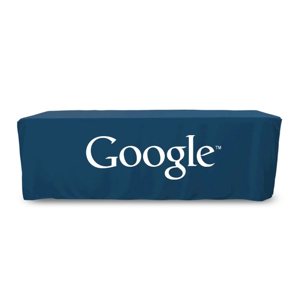 8 ft. Fitted PolyKnit™ Table Cover (One Color Logo) - 8 ft. Fitted PolyKnit™ Table Cover (One Color Logo) - Image 24 of 30