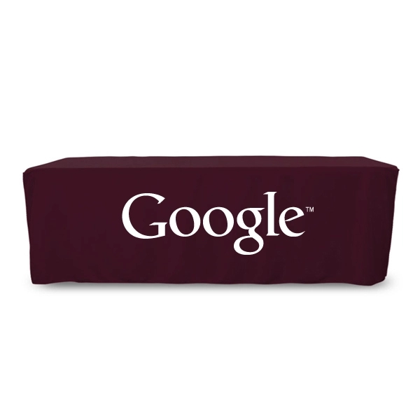 8 ft. Fitted PolyKnit™ Table Cover (One Color Logo) - 8 ft. Fitted PolyKnit™ Table Cover (One Color Logo) - Image 26 of 30