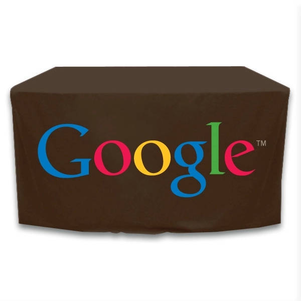 4 ft. x 24 in.Throw PolyKnit™ Table Cover (Full Color Logo) - 4 ft. x 24 in.Throw PolyKnit™ Table Cover (Full Color Logo) - Image 4 of 30