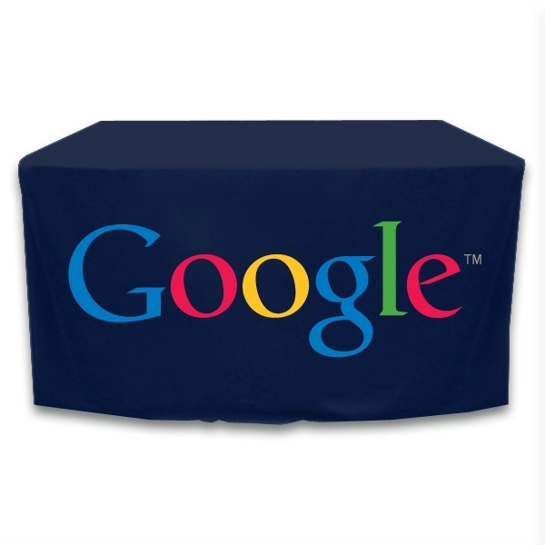 4 ft. x 24 in.Throw PolyKnit™ Table Cover (Full Color Logo) - 4 ft. x 24 in.Throw PolyKnit™ Table Cover (Full Color Logo) - Image 15 of 30