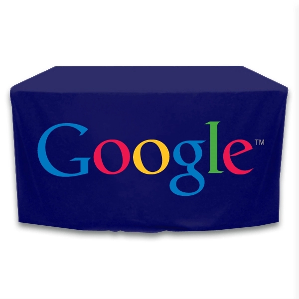 4 ft. x 24 in.Throw PolyKnit™ Table Cover (Full Color Logo) - 4 ft. x 24 in.Throw PolyKnit™ Table Cover (Full Color Logo) - Image 16 of 30