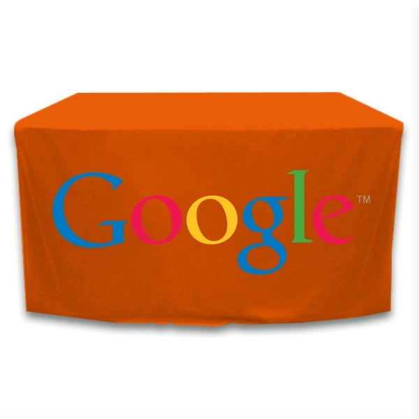 4 ft. x 24 in.Throw PolyKnit™ Table Cover (Full Color Logo) - 4 ft. x 24 in.Throw PolyKnit™ Table Cover (Full Color Logo) - Image 17 of 30
