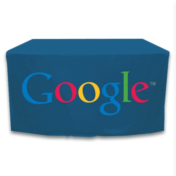 4 ft. x 24 in.Throw PolyKnit™ Table Cover (Full Color Logo) - 4 ft. x 24 in.Throw PolyKnit™ Table Cover (Full Color Logo) - Image 24 of 30