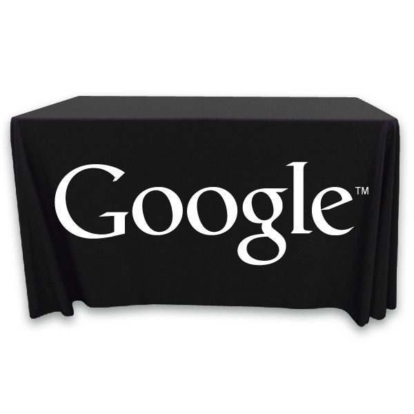 4 ft. x 24 in.Throw PolyKnit™ Table Cover (One Color Logo) - 4 ft. x 24 in.Throw PolyKnit™ Table Cover (One Color Logo) - Image 0 of 30