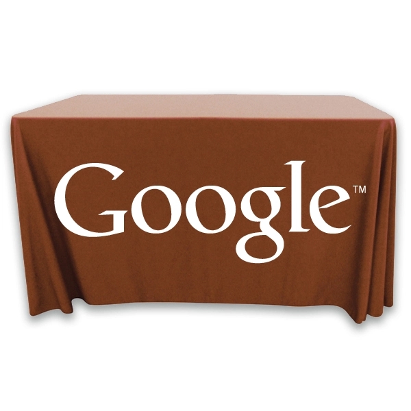 4 ft. x 24 in.Throw PolyKnit™ Table Cover (One Color Logo) - 4 ft. x 24 in.Throw PolyKnit™ Table Cover (One Color Logo) - Image 5 of 30