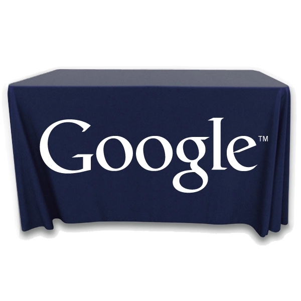 4 ft. x 24 in.Throw PolyKnit™ Table Cover (One Color Logo) - 4 ft. x 24 in.Throw PolyKnit™ Table Cover (One Color Logo) - Image 15 of 30