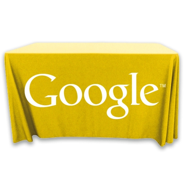 4 ft. x 24 in.Throw PolyKnit™ Table Cover (One Color Logo) - 4 ft. x 24 in.Throw PolyKnit™ Table Cover (One Color Logo) - Image 23 of 30