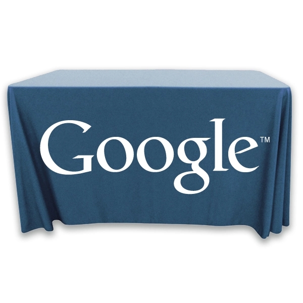4 ft. x 24 in.Throw PolyKnit™ Table Cover (One Color Logo) - 4 ft. x 24 in.Throw PolyKnit™ Table Cover (One Color Logo) - Image 24 of 30