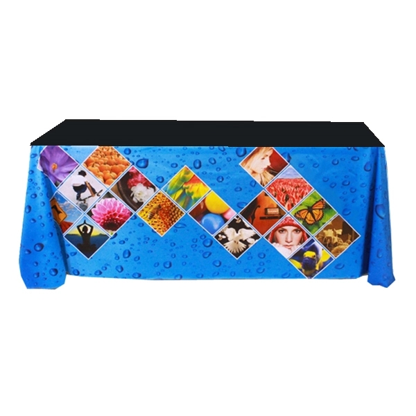 6 ft.Throw PolyKnit™ Table Cover (Dye Sub Front Panel)