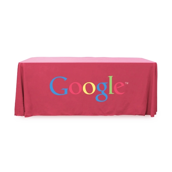 6 ft.Throw PolyKnit™ Table Cover (Full Color Logo) - 6 ft.Throw PolyKnit™ Table Cover (Full Color Logo) - Image 0 of 30