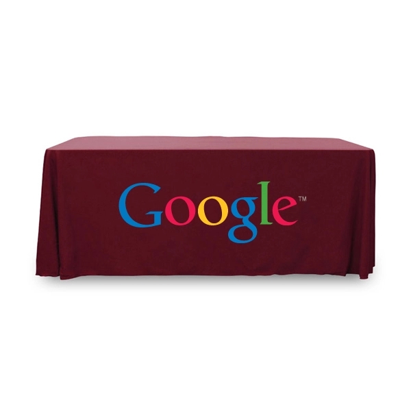 6 ft.Throw PolyKnit™ Table Cover (Full Color Logo) - 6 ft.Throw PolyKnit™ Table Cover (Full Color Logo) - Image 1 of 30