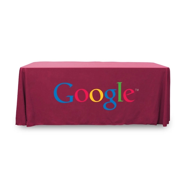6 ft.Throw PolyKnit™ Table Cover (Full Color Logo) - 6 ft.Throw PolyKnit™ Table Cover (Full Color Logo) - Image 7 of 30
