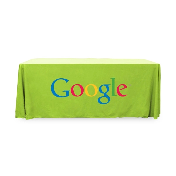 6 ft.Throw PolyKnit™ Table Cover (Full Color Logo) - 6 ft.Throw PolyKnit™ Table Cover (Full Color Logo) - Image 11 of 30