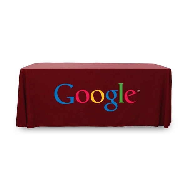 6 ft.Throw PolyKnit™ Table Cover (Full Color Logo) - 6 ft.Throw PolyKnit™ Table Cover (Full Color Logo) - Image 12 of 30