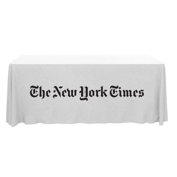6 ft.Throw PolyKnit™ Table Cover (One Color Logo) - 6 ft.Throw PolyKnit™ Table Cover (One Color Logo) - Image 2 of 16