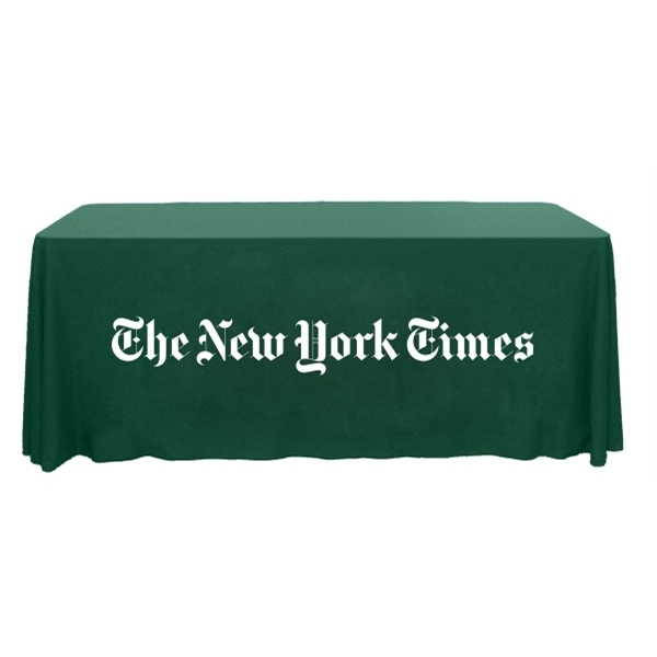 6 ft.Throw PolyKnit™ Table Cover (One Color Logo) - 6 ft.Throw PolyKnit™ Table Cover (One Color Logo) - Image 6 of 16