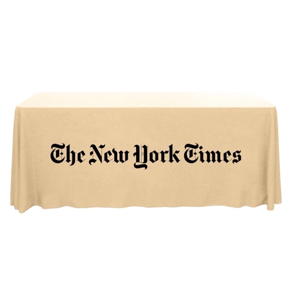 6 ft.Throw PolyKnit™ Table Cover (One Color Logo) - 6 ft.Throw PolyKnit™ Table Cover (One Color Logo) - Image 10 of 16