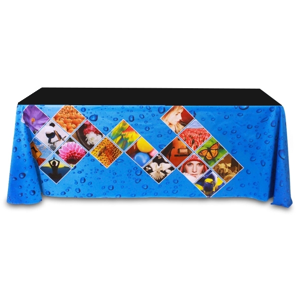 8 ft.Throw PolyKnit™ Table Cover (Dye Sub Front Panel)