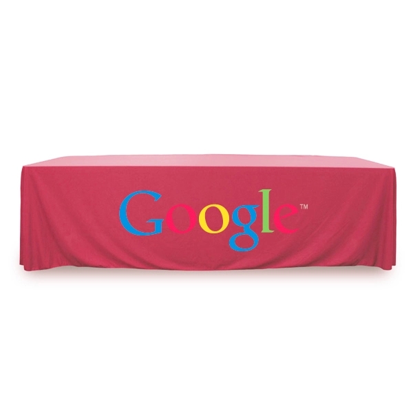8 ft.Throw PolyKnit™ Table Cover (Full Color Logo) - 8 ft.Throw PolyKnit™ Table Cover (Full Color Logo) - Image 1 of 30