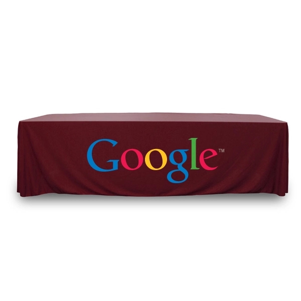 8 ft.Throw PolyKnit™ Table Cover (Full Color Logo) - 8 ft.Throw PolyKnit™ Table Cover (Full Color Logo) - Image 2 of 30