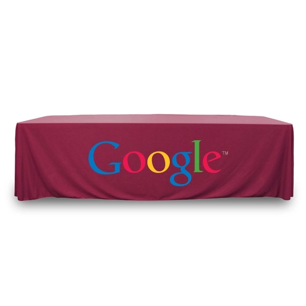 8 ft.Throw PolyKnit™ Table Cover (Full Color Logo) - 8 ft.Throw PolyKnit™ Table Cover (Full Color Logo) - Image 8 of 30
