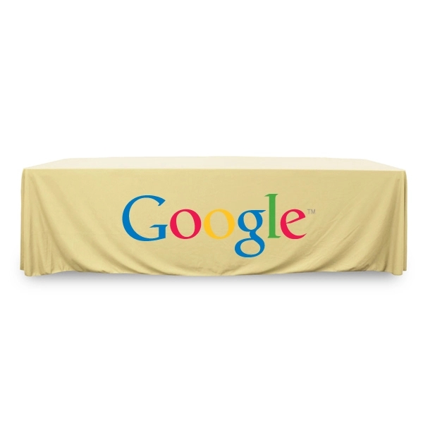 8 ft.Throw PolyKnit™ Table Cover (Full Color Logo) - 8 ft.Throw PolyKnit™ Table Cover (Full Color Logo) - Image 10 of 30