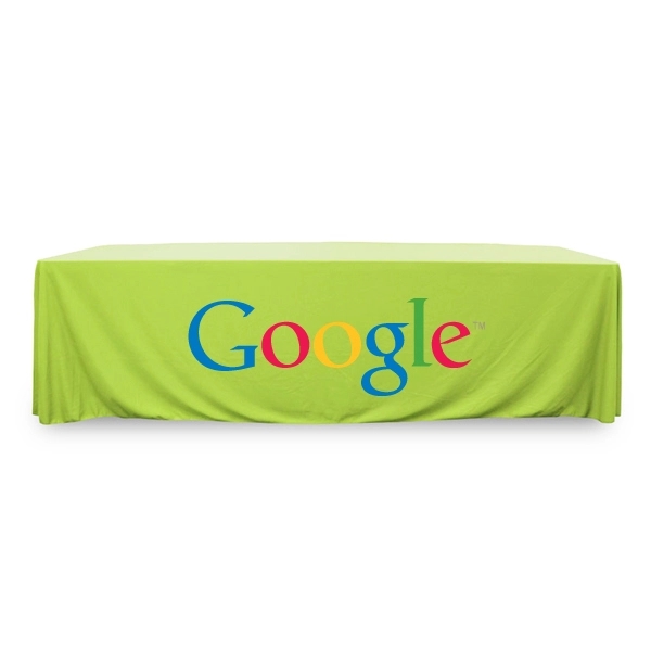 8 ft.Throw PolyKnit™ Table Cover (Full Color Logo) - 8 ft.Throw PolyKnit™ Table Cover (Full Color Logo) - Image 12 of 30