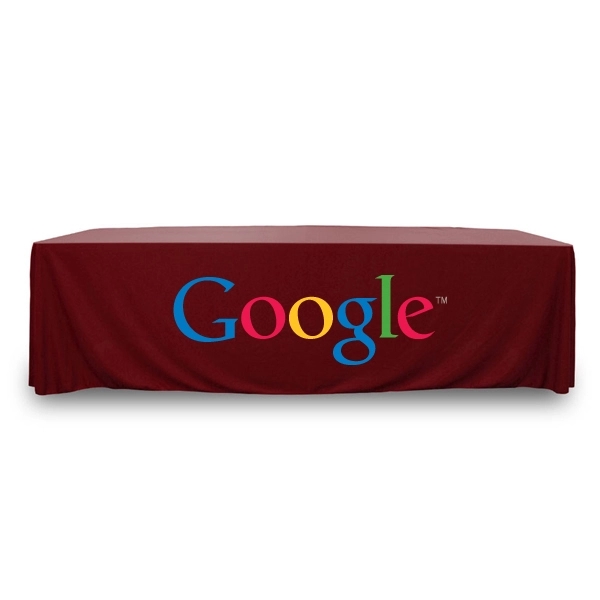 8 ft.Throw PolyKnit™ Table Cover (Full Color Logo) - 8 ft.Throw PolyKnit™ Table Cover (Full Color Logo) - Image 13 of 30