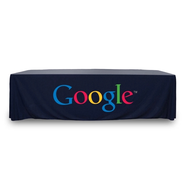 8 ft.Throw PolyKnit™ Table Cover (Full Color Logo) - 8 ft.Throw PolyKnit™ Table Cover (Full Color Logo) - Image 15 of 30