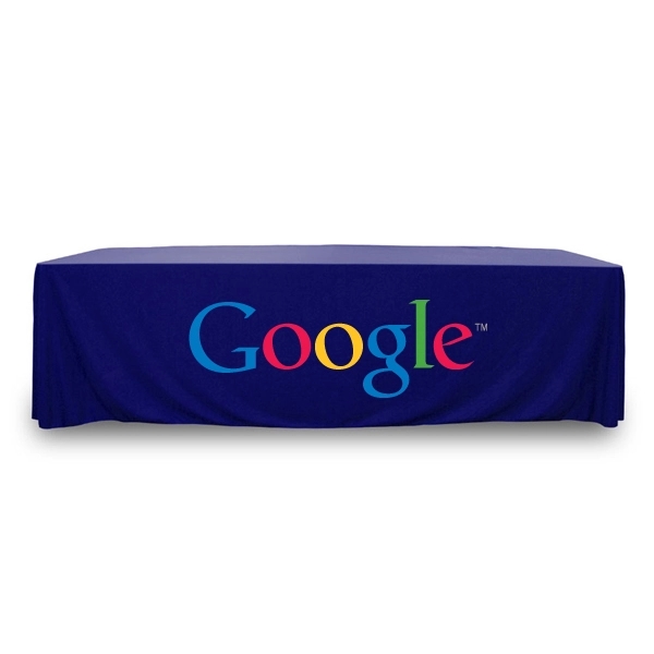 8 ft.Throw PolyKnit™ Table Cover (Full Color Logo) - 8 ft.Throw PolyKnit™ Table Cover (Full Color Logo) - Image 16 of 30