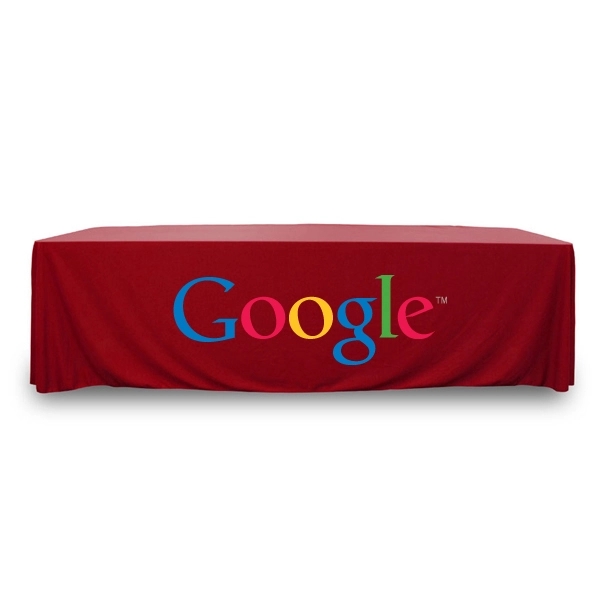 8 ft.Throw PolyKnit™ Table Cover (Full Color Logo) - 8 ft.Throw PolyKnit™ Table Cover (Full Color Logo) - Image 19 of 30