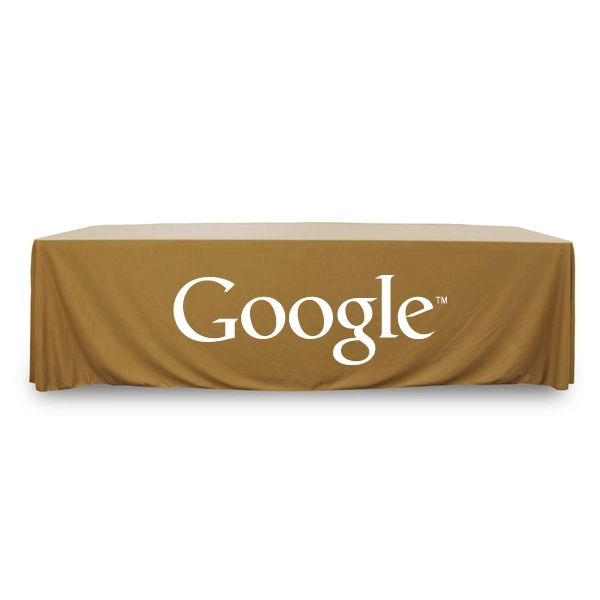 8 ft.Throw PolyKnit™ Table Cover (One Color Logo) - 8 ft.Throw PolyKnit™ Table Cover (One Color Logo) - Image 5 of 30