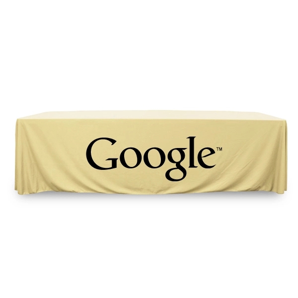 8 ft.Throw PolyKnit™ Table Cover (One Color Logo) - 8 ft.Throw PolyKnit™ Table Cover (One Color Logo) - Image 9 of 30