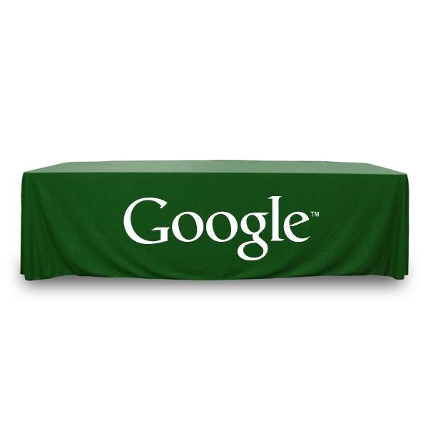 8 ft.Throw PolyKnit™ Table Cover (One Color Logo) - 8 ft.Throw PolyKnit™ Table Cover (One Color Logo) - Image 10 of 30