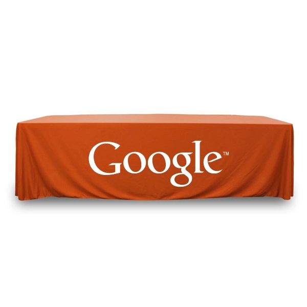 8 ft.Throw PolyKnit™ Table Cover (One Color Logo) - 8 ft.Throw PolyKnit™ Table Cover (One Color Logo) - Image 16 of 30