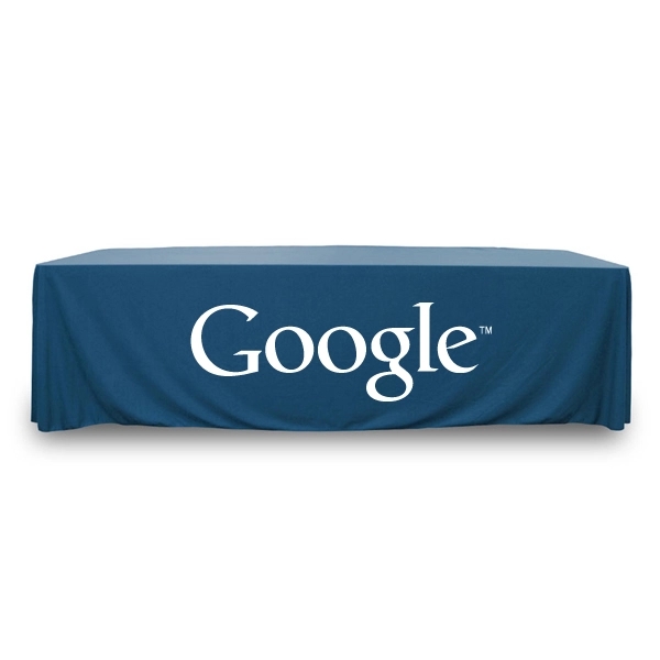 8 ft.Throw PolyKnit™ Table Cover (One Color Logo) - 8 ft.Throw PolyKnit™ Table Cover (One Color Logo) - Image 23 of 30