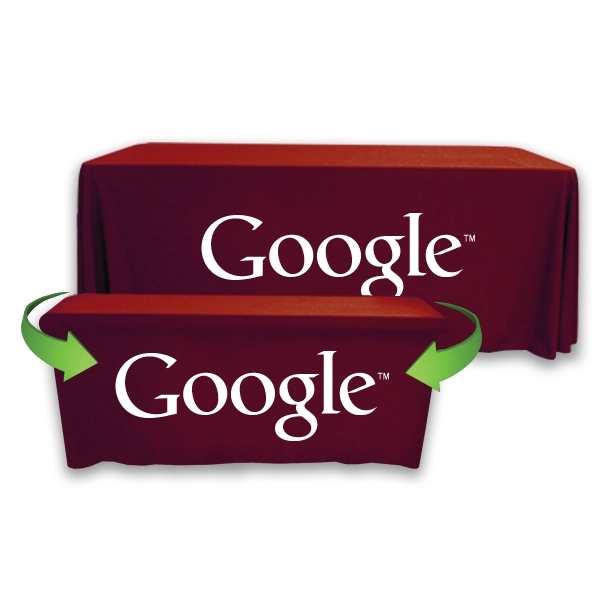 Convertible Throw PolyPoplin™ Table Cover (One Color Logo) - Convertible Throw PolyPoplin™ Table Cover (One Color Logo) - Image 4 of 43