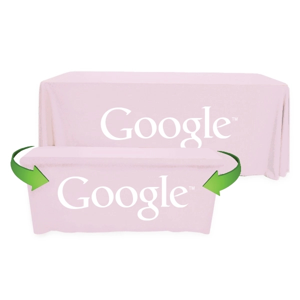 Convertible Throw PolyPoplin™ Table Cover (One Color Logo) - Convertible Throw PolyPoplin™ Table Cover (One Color Logo) - Image 6 of 43