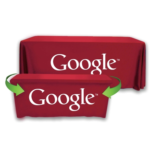 Convertible Throw PolyPoplin™ Table Cover (One Color Logo) - Convertible Throw PolyPoplin™ Table Cover (One Color Logo) - Image 8 of 43