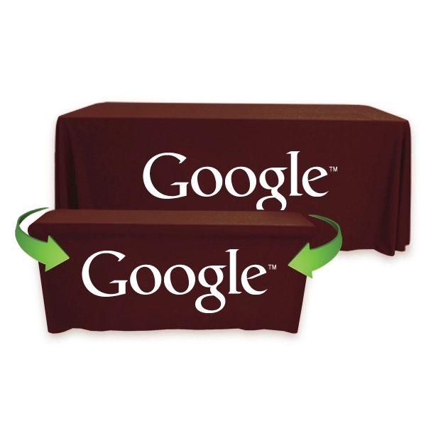 Convertible Throw PolyPoplin™ Table Cover (One Color Logo) - Convertible Throw PolyPoplin™ Table Cover (One Color Logo) - Image 9 of 43
