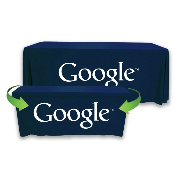 Convertible Throw PolyPoplin™ Table Cover (One Color Logo) - Convertible Throw PolyPoplin™ Table Cover (One Color Logo) - Image 11 of 43